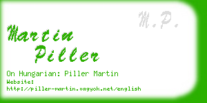 martin piller business card